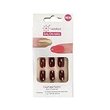 Press on Nails Long False Nails Square Fake Nails - Melayous 24 Pcs Glossy Nails Square Stick on...