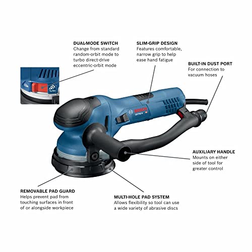 Bosch GET65-5N 5 In. Dual-Mode Random Orbit Sander - Image 2
