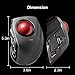 ELECOM DEFT PRO Trackball Mouse, Wired, Wireless, Bluetooth 3 Types Connection, Ergonomic Design, 8-Button Function, Red Ball, Windows11, MacOS (M-DPT1MRXBK)