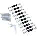 Wall Box Repair Tool, Alloy Steel Strut Bolt Wrench Electrical Box Screw Tool Electrical Box Repair Wall Switch Outlet Repair Fastener Set for Type 86 Junction Box Repairer