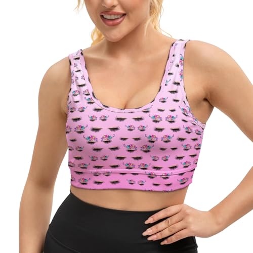 Image of Yoga top Women's Cheerleading Uniform Gym Outfit Running Crop Tops Yoga Shirts Casual Tank Top