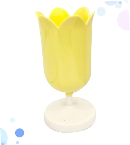 Miniatura 6 de LALAFINA Caja soporte para pinceles de madera maquillaje soporte de lápiz de madera Tanque de almacenamiento las flores accesorios de lápiz para