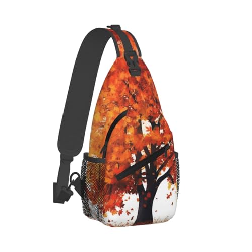 Bolso cruzado unisex negro tipo sling para viaje y senderismo miniatura 7