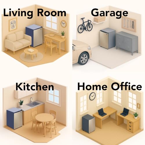 Image of Whynter Upright Freezer with Lock, 2.1 Cu. Ft. Small Freezer Mini Freezer for Bedrooms, Dorms, Garages, Offices, CUF-210SSG, Rose Gold