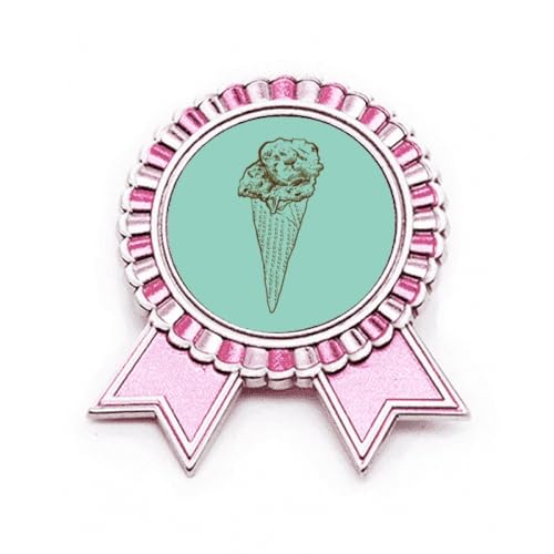 Broche rose Crispy Chote Sketch Ice métal accessoire taille M