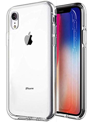 iPhone XR Case, SKTGSLAMY Soft TPU Case Crystal Transparent Slim Anti Slip Case Back Protector Case Cover for Apple iPhone XR 6.1