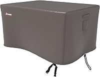 Vista 53 de Atyard Cubierta rectangular para hoguera de gas de 42 x 24 x 24 pulgadas, impermeable, resistente al viento, anti-UV, para muebles de patio