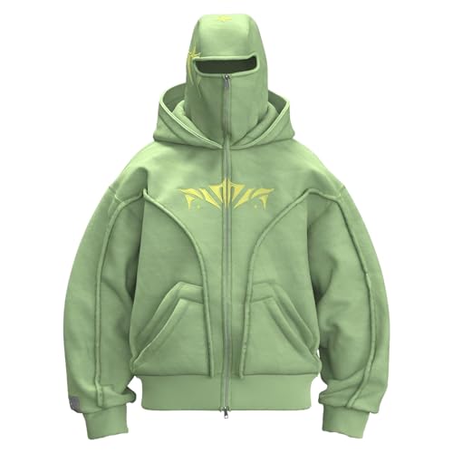 Cagoule Ninja Y2K pour homme veste mi-saison décontractée surdimensionnée