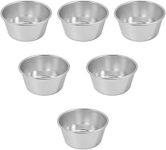 Luxshiny Forma de muffins única antiaderente para torta de pudim, copos para assar, copos de aço carbono, acessório para assar, utensílio de cozinha
