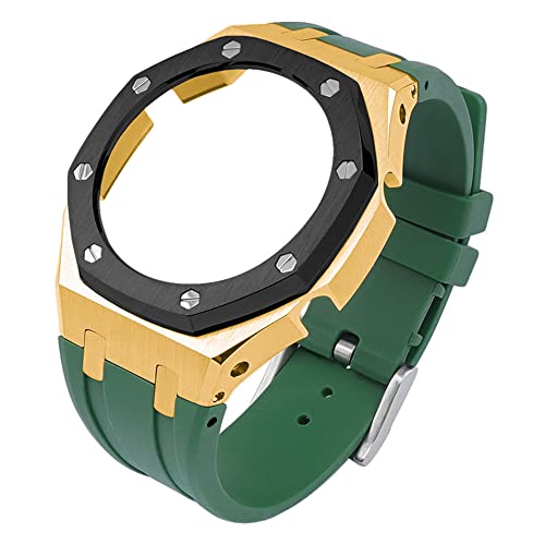 Bracelet montre GA2100 EZZON en acier inoxydable et caoutchouc premium
