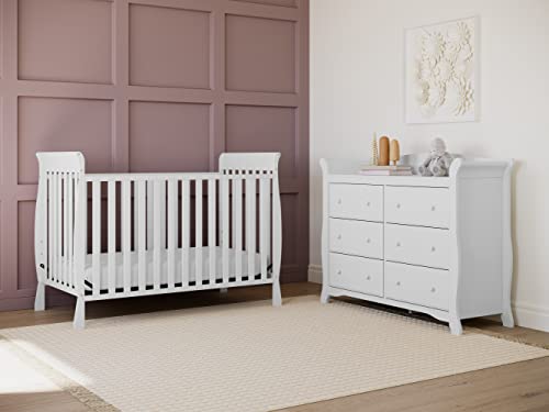 Storkcraft Avalon 6 Drawer Double Dresser (White) – Dresser For Kids Bedroom, Nursery Dresser Organizer, Chest Of Drawers For Bedroom With 6 Drawers, Classic Design For Children’s Bedroom #TOP5