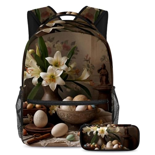 Sac à dos fille et garçon avec trousse multicolore adolescents