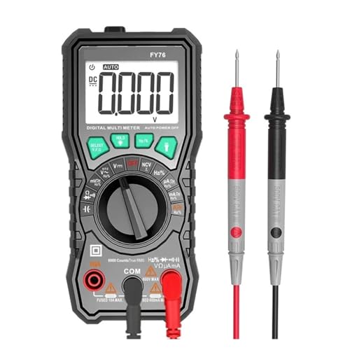 液晶デジタルマルチメータ電流計 AC DC 電圧計ミニハンドヘルドデジタルマルチメータケーブルオーム計プローブの組み合わせ 簡単操作