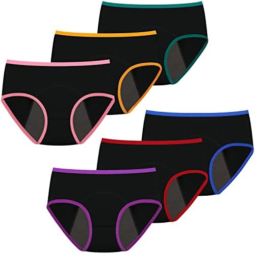 Nalwort Teen Girls Period Panties Cotton Leakproof Menstrual Underwear for First Period Starter