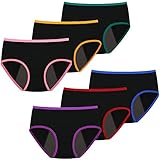Nalwort Teen Girls Period Panties Cotton Leakproof Menstrual Underwear for First Period Starter M