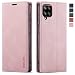 Samsung Galaxy A12 Case,Samsung Galaxy A12 Wallet Case with Card Holder [RFID Blocking] Kickstand Magnetic,Leather Flip Case for Samsung Galaxy A12 (Pink)