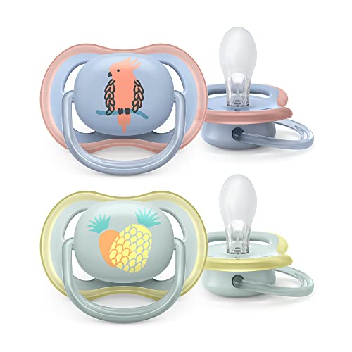 Embalagem de 2 chupetas Philips Avent ultra air – Chupeta sem BPA para bebés entre 0 e 6 meses (modelo SCF085/12)