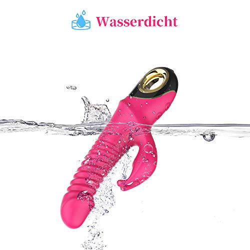 Rabbit-Vibrator Adorime G-Punkt Vibrator für Frauen, Teleskopisch