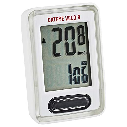 Cateye Velo9 CC-VL820 - Cuentakilómetros, Color Blanco