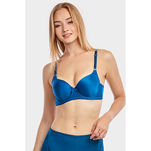 Mamia Women's Basic Lace/Plain Lace Bras (Pack Of 6)- Various Styles (Rollipop, 36B) #TOP4