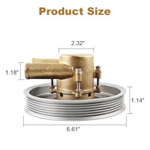 zayody Bomba de água do mar compatível com Volvo Penta 4.3L 5.0L 5.7L V8 V6 GXI GL Substituição mont