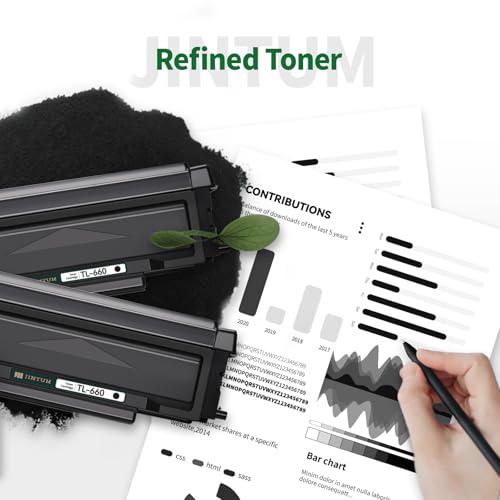 Toner TL-660 pour imprimer vos documents sur Pantum M29DW L2300DW - Pack de 2 JINTUM - 4