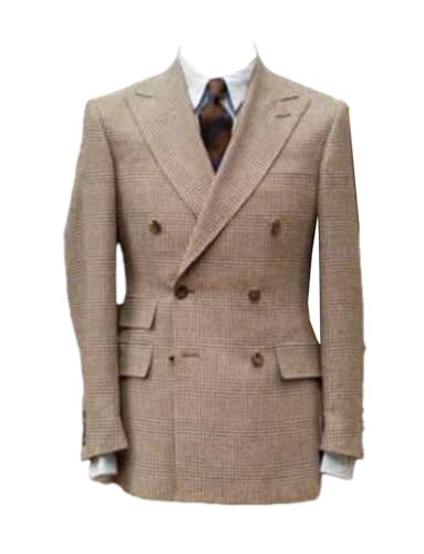 Manteau à revers de pointe croisé ajusté pour structurer la silhouette masculine