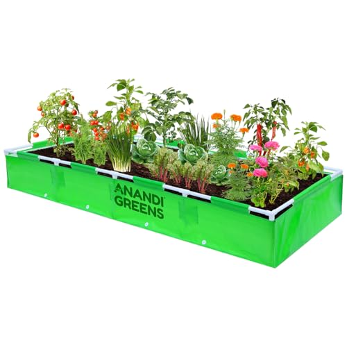 Anandi Green's HDPE UV Protected 360 GSM Green Color Rectangular ...