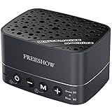 FREESHOW 【2020 Newest！】White Noise Machine | Portable Sleep Therapy for Home, Office, Baby ，Adults& Travel | 12 Relaxing & Soothing Nature Sounds,USB Rechargeable，Earphone Jack Auto-Off Timer
