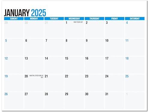 SplightPrints 2025 Magnetic Calendar for Fridge with Premium Monthly Tear-Off Paper Pages from January 2025 - December 2025, Notebook Size 11 x 8.5 Inches