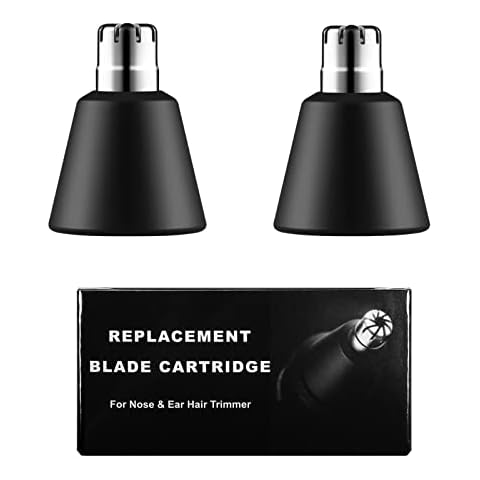 Nose Hair Trimmer Replacement Blades for Manscaped The Weed Whacker 1.0 2.0, Hygienic Twist-On Replacement Blades Compatible with Manscaped The Weed Whacker Replaceable Blade, 2 Pack Cover