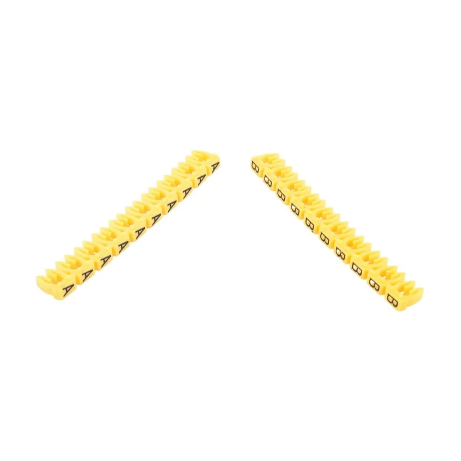 Kabeldrahtmarkierer 260/390 Stück Kabelmarker, Bunte Markierungsbuchstaben vom Typ C, Etikett for 2 – 8 mm Kabel, Netzwerkkabel, Drahtmarker, Etikett(M-2L(5.0mm) 260PCS)