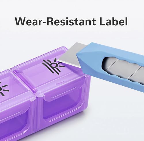 Image of BUG HULL Pill Organizer 3 Times a Day, Weekly Pill Organizer 3 Times a Day, 7 Day Pill Box Cases Morning Noon Evening, Medicine Pill Organizer for Vitamin, Cod-Liver Oil, Supplements (Rainbow White)