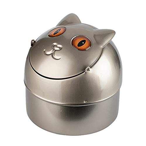 Cenicero de metal para interior y exterior