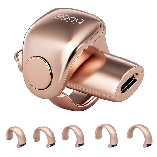 XG.&co Zikr Smart Ring Adjustable Ring Finger Counter Tasbeeh Counters Prayer Direction Indicator Guide 5 Azan Alarm Clock APP Support Eid al-Fitr Eid Muslims (Rose Gold Faith+)