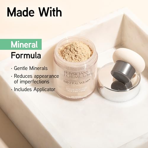 Physicians Formula Mineral Wear Talc-Free Loose Powder Translucent Light, Dermatologist Tested, Clinically Tested - Image 4