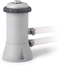 Intex Pompe filtrante à cartouche transparente Krystal - Système de filtration à cartouche de piscine - Gris - 900 L/H