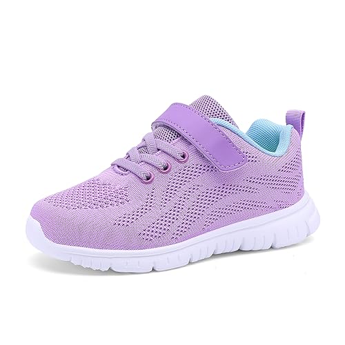 Qciplr Sneaker Casual Bambino Ragazze Ragazzi Scarpe da Ginnastica Bambini Scarpe Ginnastica Tennis Leggero Scarpe Sportive Interno all'Aperto Scarpe Scarpe Corsa Bambini Viola 36EU