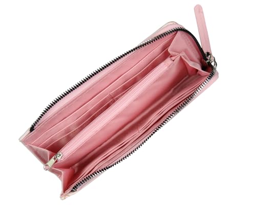 My Melody Allover Sweet Design Faux Leather Full Zip Wallet with Metal Logo Badge3