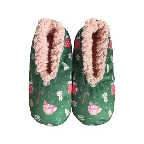Women's Cute Fuzzy Slipper Socks ， Cozy House Slippers for Women ，Soft Sole Slippers with Non Slip Bottoms