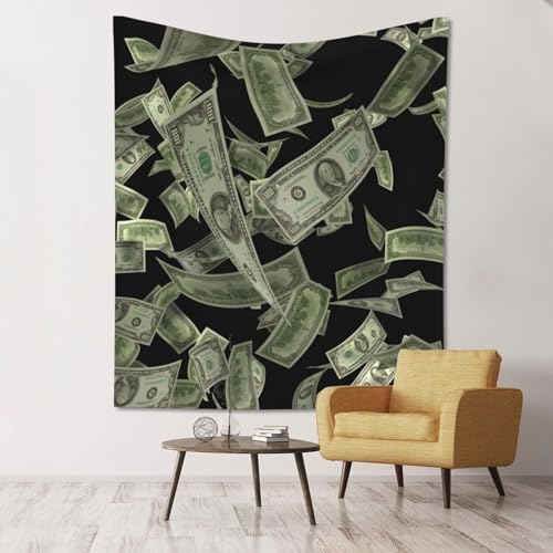 Tapisserie murale dollar légère pour habiller un mur vide de chambre facilement