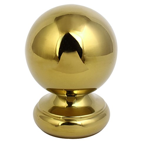 Aexit 76mm Boule d'ornement 304 Ton Or pour poteau clôture escalier Newel 667E495