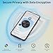 Air Tag for Android 4 Pack Luggage Tracker Tags Work with Google Find Hub App (Android Only) Bluetooth Tracker Key Finder and Item Locator for Wallets, Backpack, Suitcases, Pets-Black