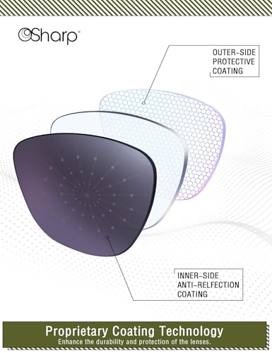 Image of OSharp Replacement Lenses for Oakley Holbrook XS OJ9007-53mm Sunglasses - UV Protection & Perfectly Fit