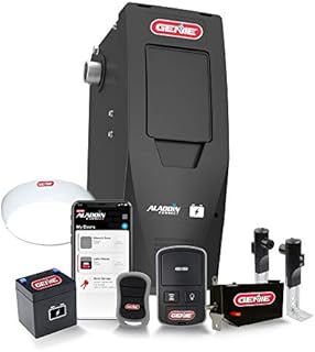 Genie B6172H Wall Mount Smart Garage Door Opener, DC Motor Lifts up to 14ft high 850lbs, Black