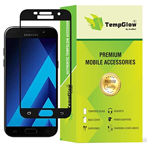 Image of Screen Protector for Samsung Galaxy A5 (2016) | A510 Black Tempered Glass Edge-to-Edge 6D Screen Guard With Installation Kit