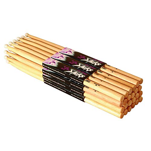 On Stage 5B Maple Drum Sticks - (Nylon Tip, 12 Pak) (12 Pak) (Nylon Tip)