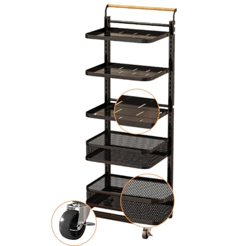 Estante para tapas con cesta multifuncional que ahorra espacio interior 6