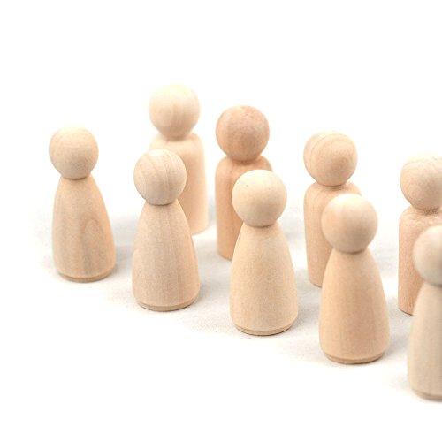 Kansoo 20 Pack Unfinished Wood Doll Bodies - Dad Mom(2Inch) #TOP3