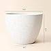 LA JOLIE MUSE Flower Pots Outdoor Indoor Planter - 11.3 inch Garden Plant Pots Tree Planter for Patio, Deck,Garden,Speckled White,Set of 2